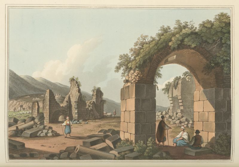 Ruins of the Baths at Ephesus by Luigi Mayer, medium unknown