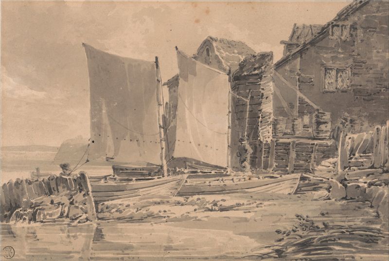 Fisherman’s Cottage, Dover de Joseph Mallord William Turner, óleo sobre lienzo