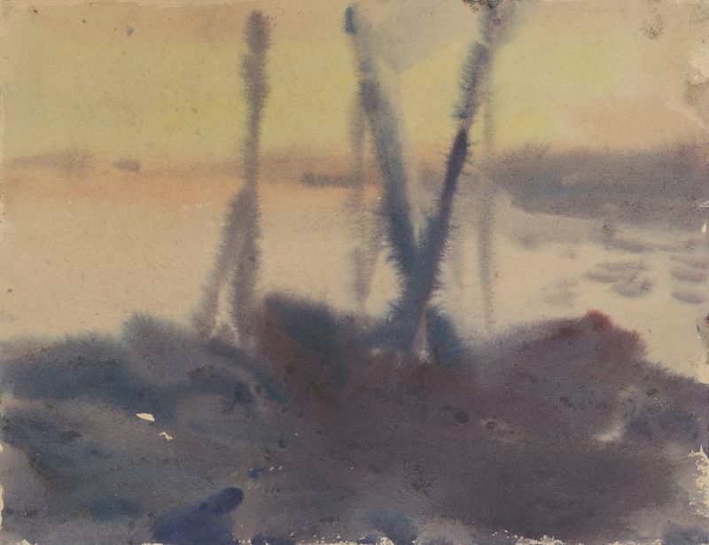 Marine scene with boats and waves, oil painting by Zolo Palugyay