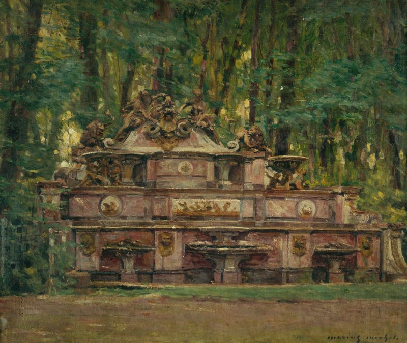 Le Buffet d’eau dans les jardins du Grand Trianon de Marius Michel, impresionismo, paisaje