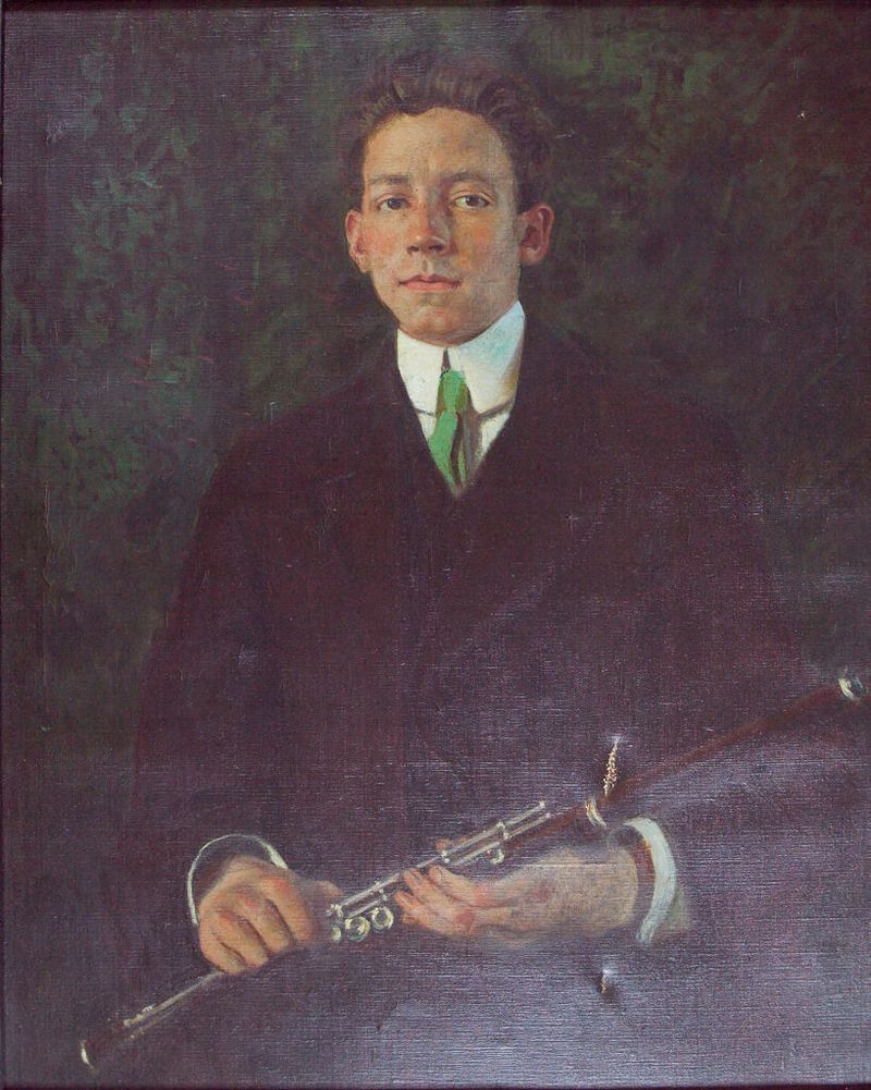 Retrato de John MacKnight por Denman Waldo Ross, óleo sobre lienzo