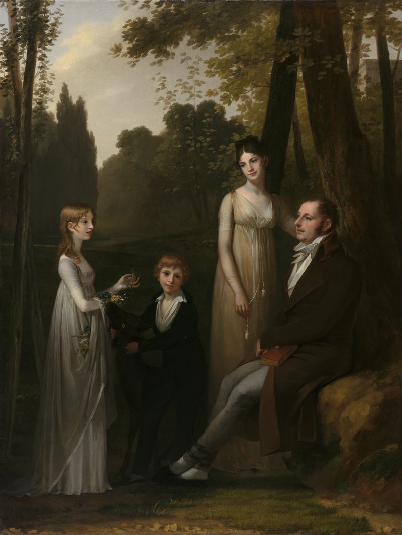 Retrato de Rutger Jan Schimmelpenninck y Catharina Nahuys con sus hijos, pintura al óleo de Pierre Prud'hon