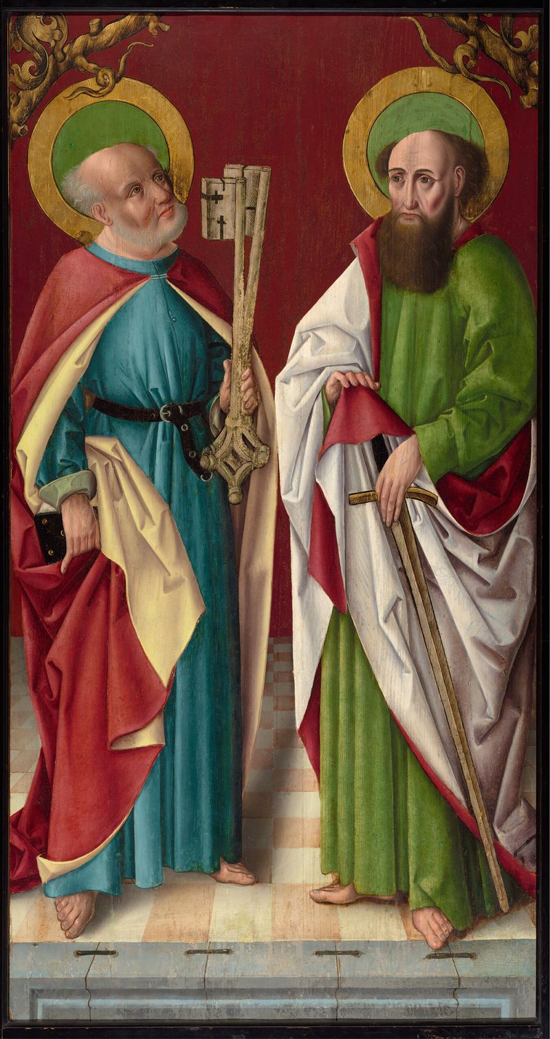 São Pedro e São Paulo, óleo sobre painel de Bartholomäus Zeitblom