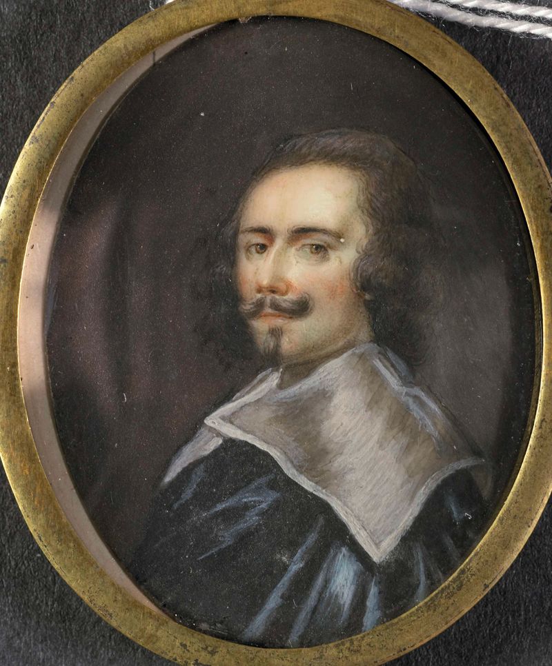 Retrato de um homem, provavelmente Don Luis Méndez de Haro, meio de marfim, artista desconhecido