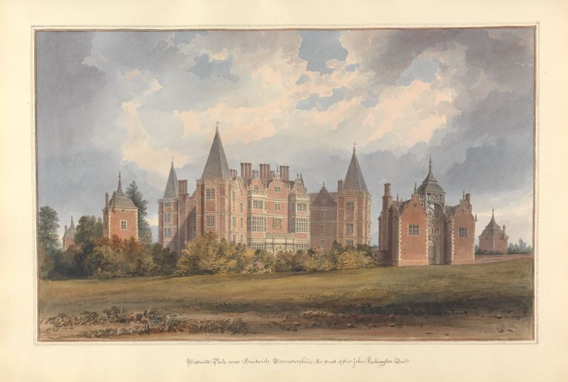 Paisagem de Westwood Park perto de Droitwich por John Buckler, pintura a óleo
