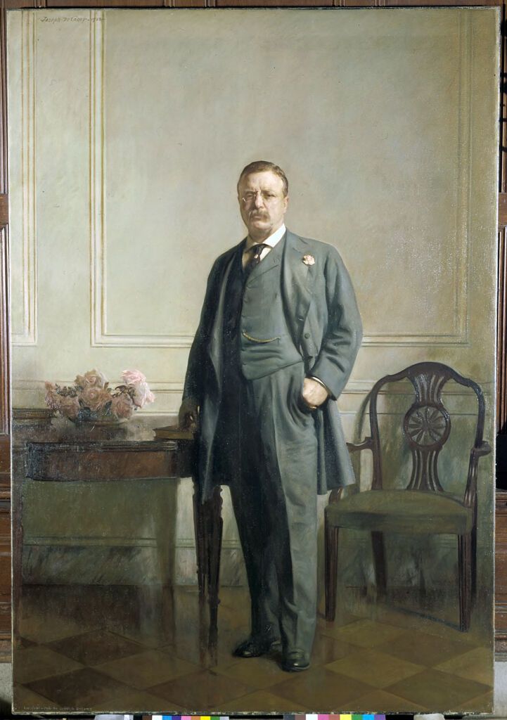 Portrait of Theodore Roosevelt, oil on canvas by Joseph Rodefer DeCamp