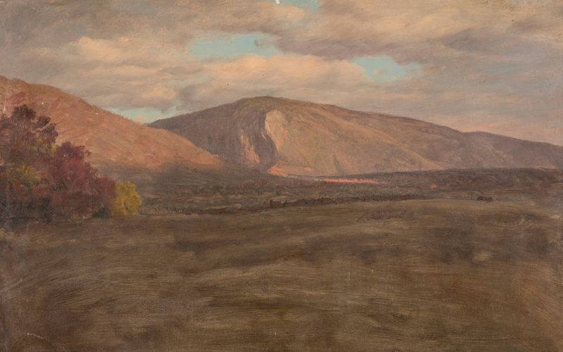Mt. Katahdin desde el suroeste, pintura al óleo de Frederic Edwin Church