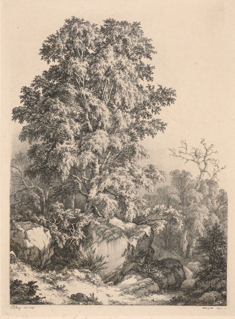 Pintura figurativa al óleo de Eugene-Stanislas-Alexandre Blery con una figura radiante en un vestido rodeada de flores.