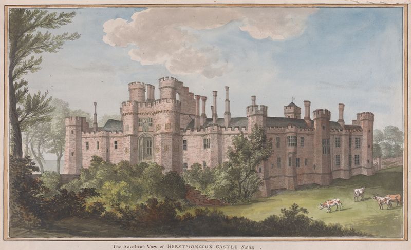 Landscape of Herstmonceux Castle by James Lambert, medium unknown