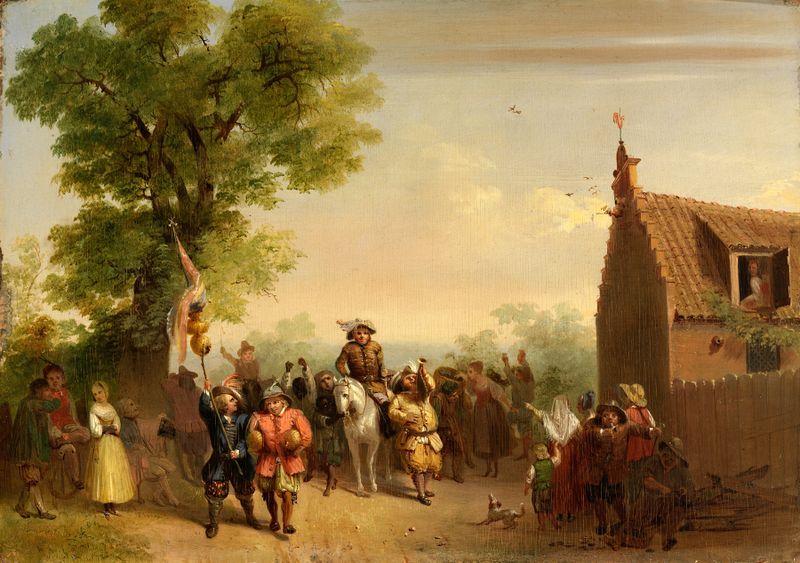 Triumph of Stoffel Brinkerhoff, oil on canvas by John Gadsby Chapman