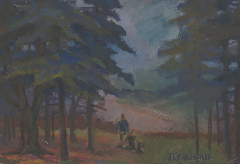 Brookside Park de James C. Kulhanek, impressionismo, paisagem