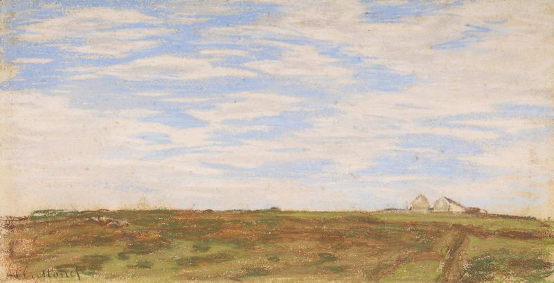 Paisaje de Claude Monet, pintura al óleo que representa la naturaleza vibrante y la luz.