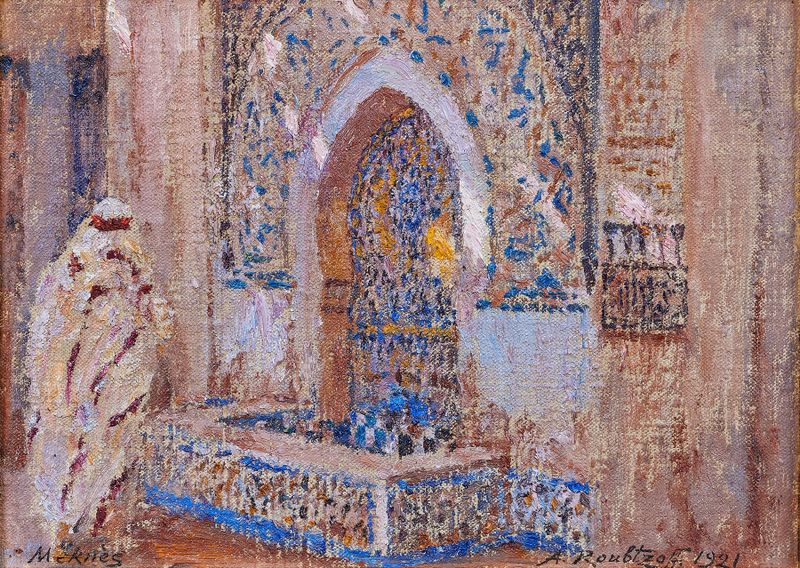 Fonte em terracota e azulejos de Alexandre Roubtzoff, 1921
