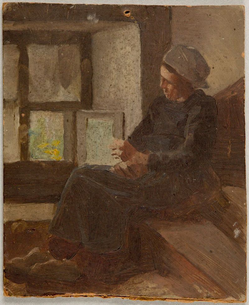 Portrait of a girl in soft light, oil on canvas by Cecilia Beaux