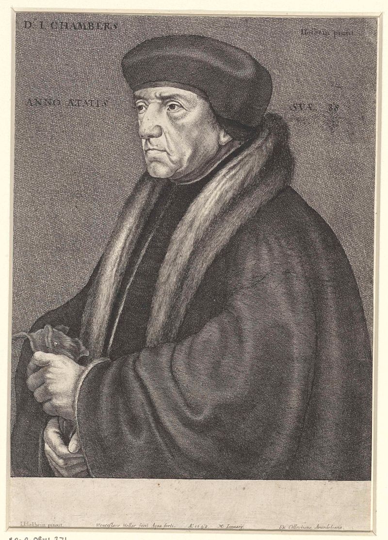 Grabado de John Chamber por Wenceslaus Hollar