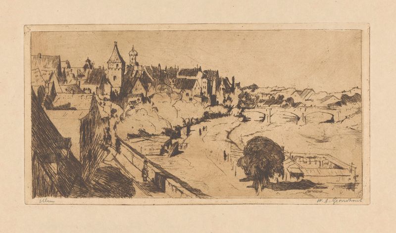 Paisagem de Willem Adrianus Grondhout, Pós-Impressionismo, com luz e natureza.