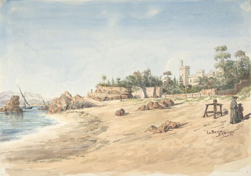 Obra figurativa La Bocca de Henry Victor Burgy, medio desconocido
