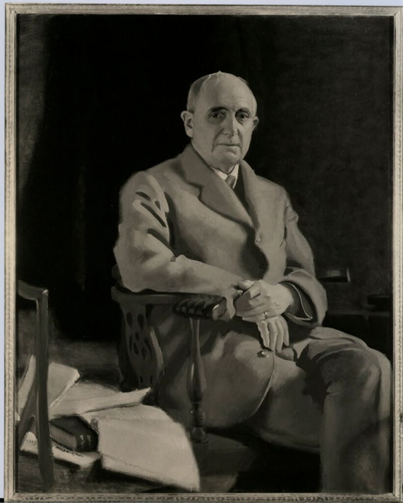 Portrait of Charles Hall Grandgent, oil on canvas by Charles Sydney Hopkinson