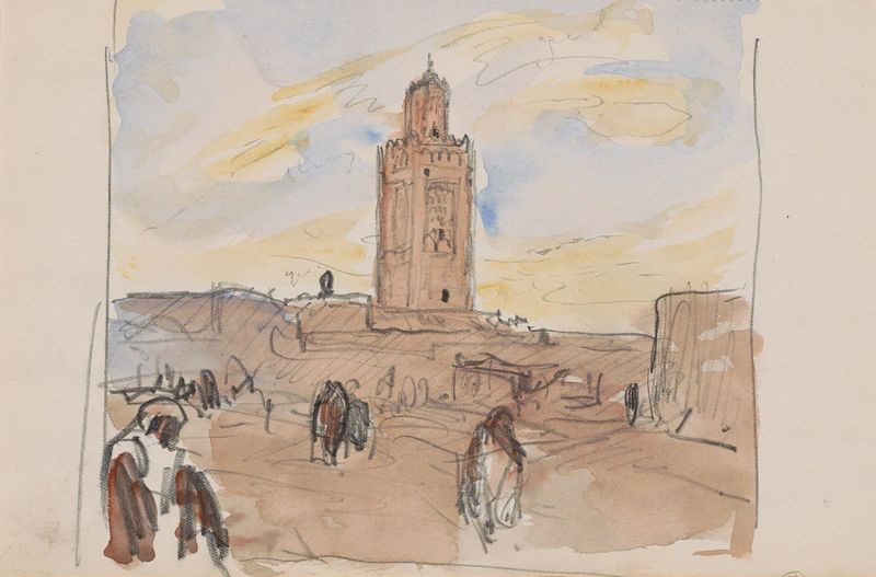 Koutoubia Moskee in Marrakech, Islamic Art by Marius Bauer