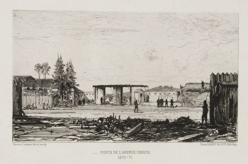 Porte du l’Avenue Uhrich de Maxime Lalanne, representando un arco con luz y sombras, realismo