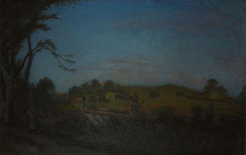 Summer Evening in Bellevue, óleo sobre tela de Karl Nordström