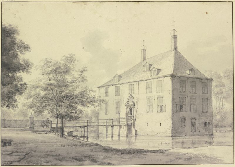 Paisaje con Schloss Poelenburg de Roelant Roghman, pintura al óleo