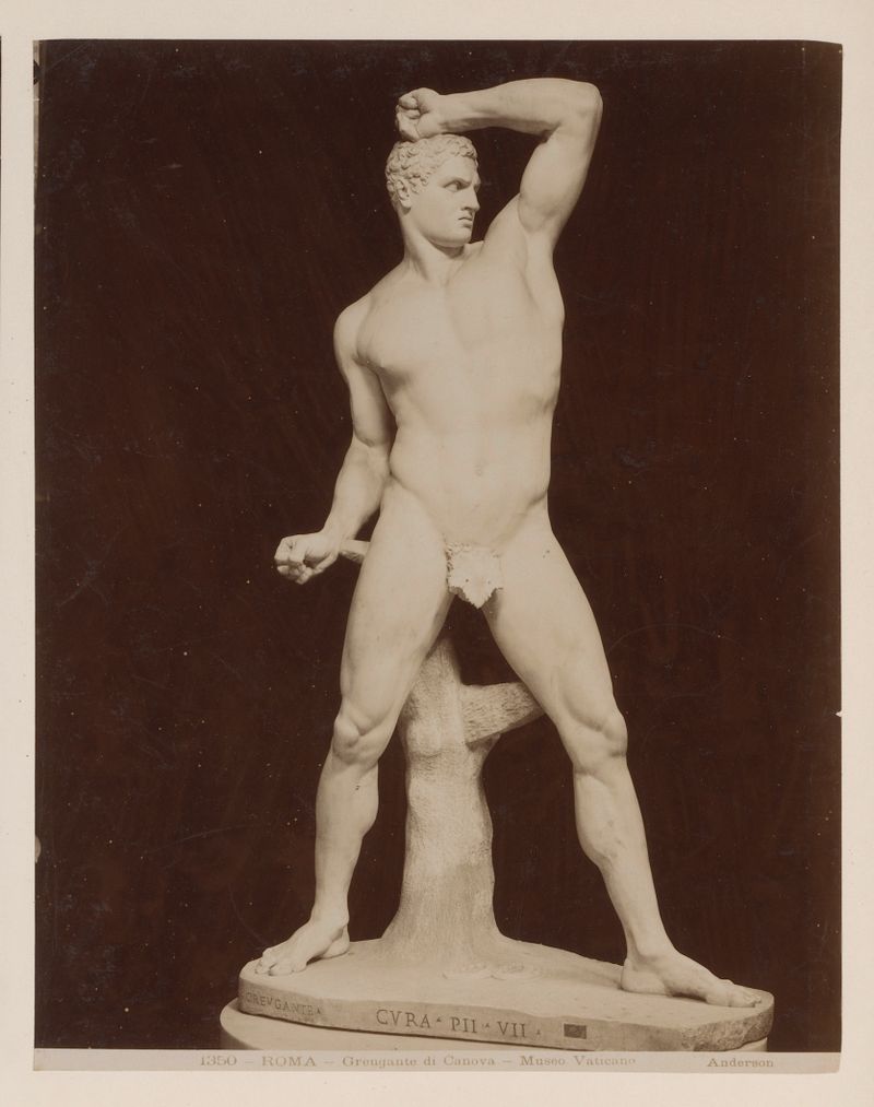 Sculpture of Creugas by James Anderson, albumen print