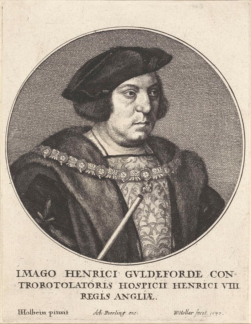 Gravura de Sir Henry Guildford por Wenceslaus Hollar