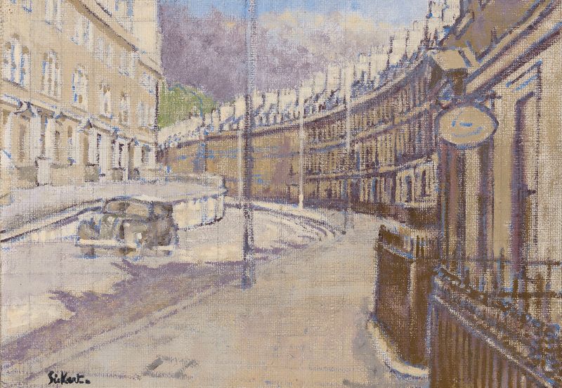 The Vineyards, Bath de Walter Richard Sickert, óleo sobre lienzo