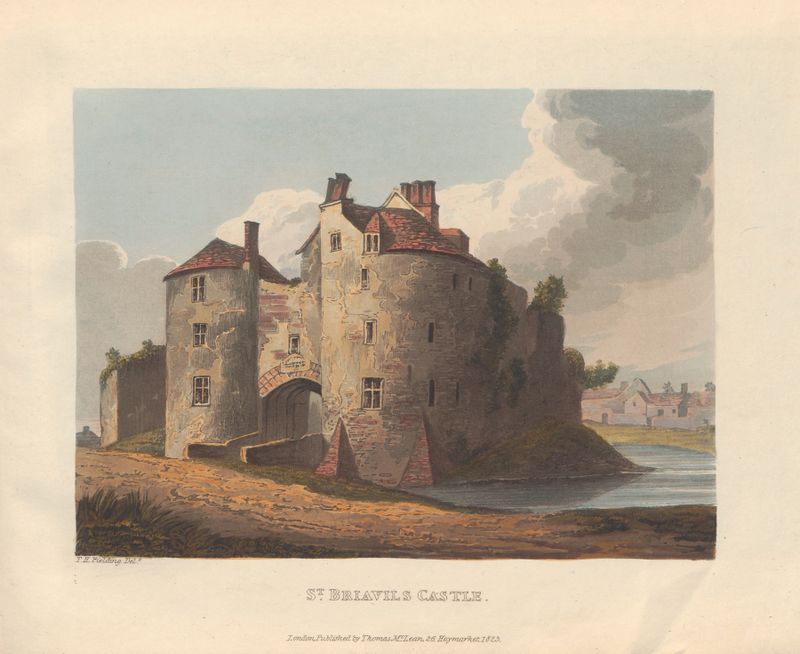 St Briavils Castle by Theodore Henry Adolphus Fielding, Romanticism, architecture