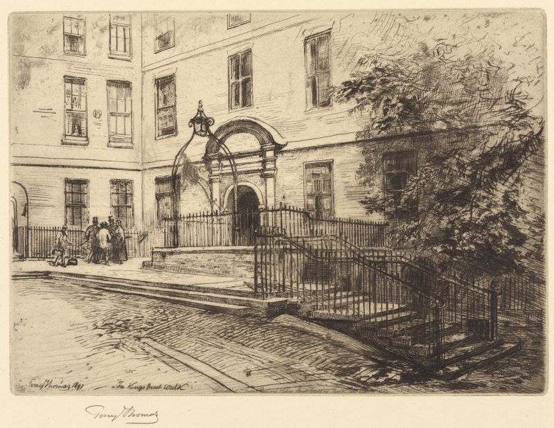 Architecture of The Temple, London by Percy Thomas, Victorian style