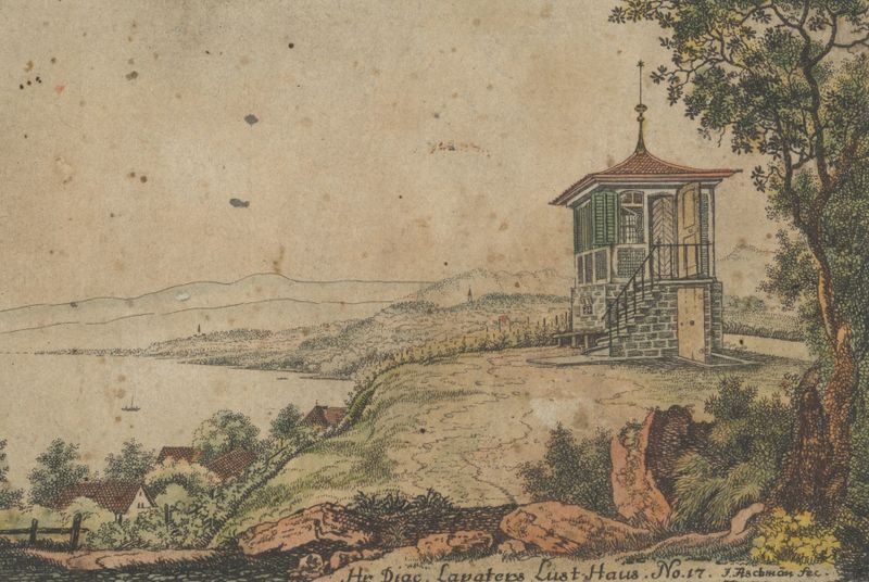 Gravura de Johann Jakob Aschmann retratando uma cena interior com profundidade emocional.