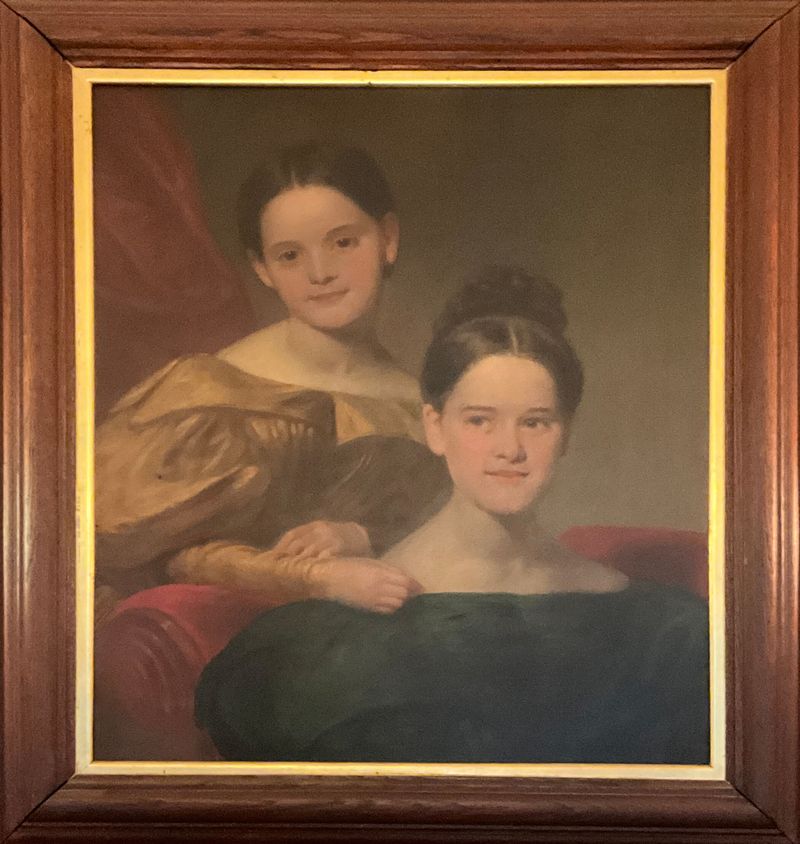 Portrait of Lydia Augusta Allen and Hanna M. Allen as children, oil on canvas by John White Alexander