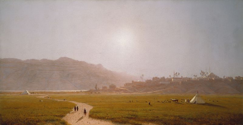 Paisagem de Siout, Egito de Sanford Robinson Gifford, óleo sobre tela