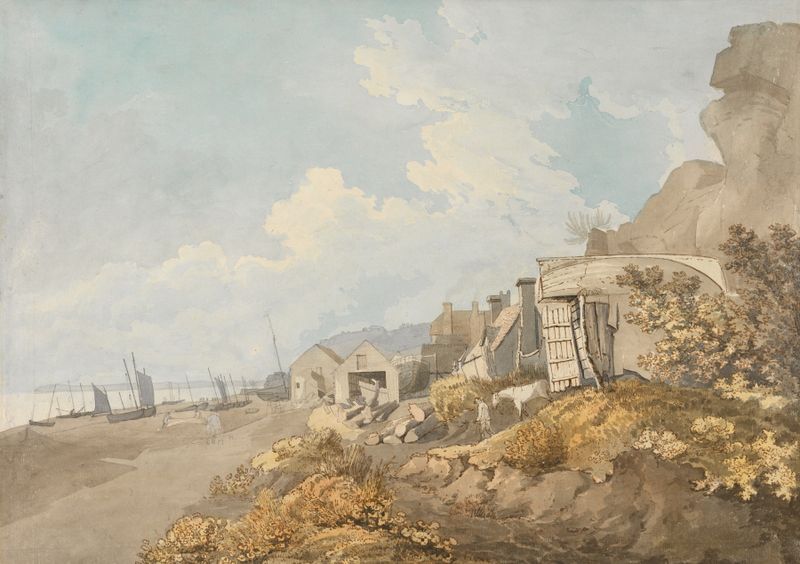 Hastings by William Day, a romantic landscape painting depicting chaos and emotion.