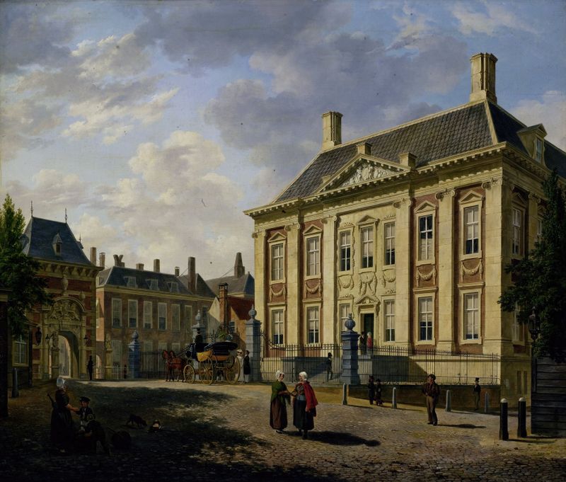 Pintura al óleo del Mauritshuis en La Haya por Bartholomeus Johannes van Hove