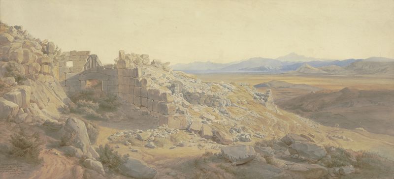 Arquitetura do Löwentor por Karl Friedrich Harveng, 1854