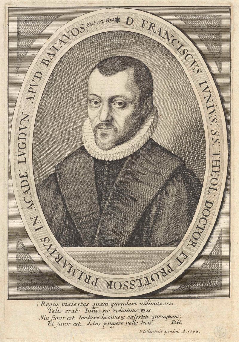Gravura de Franciscus Junius de Oudere por Wenceslaus Hollar