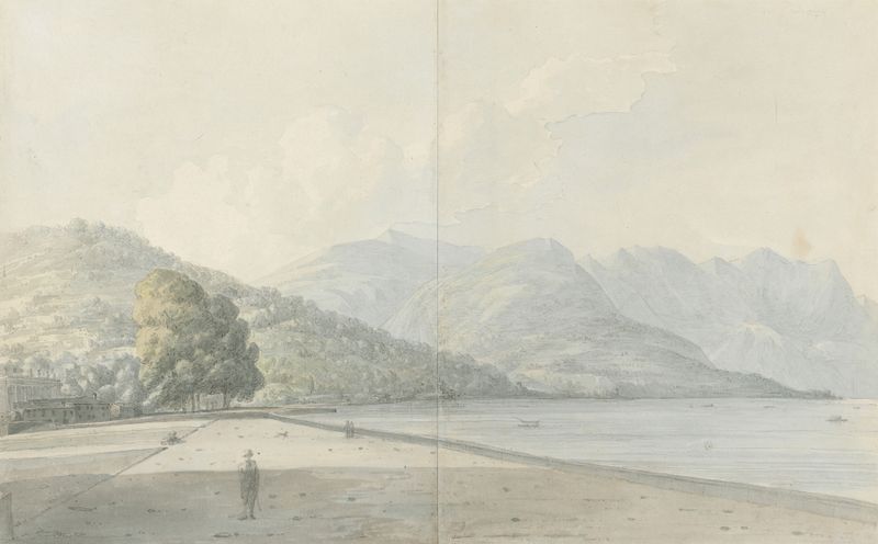 Landscape of Borgo da Vico, Como by John Webber, oil on canvas