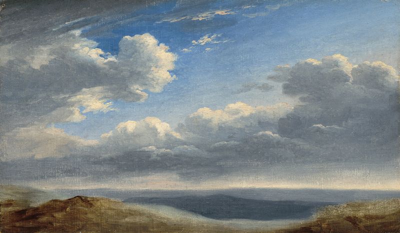 Clouds over the Roman Campagna, oil on canvas by Pierre-Henri de Valenciennes