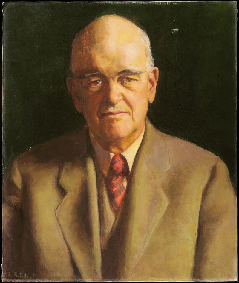 Pintura figurativa al óleo de Louisa Richardson Edsall que representa la inocencia y la gracia.