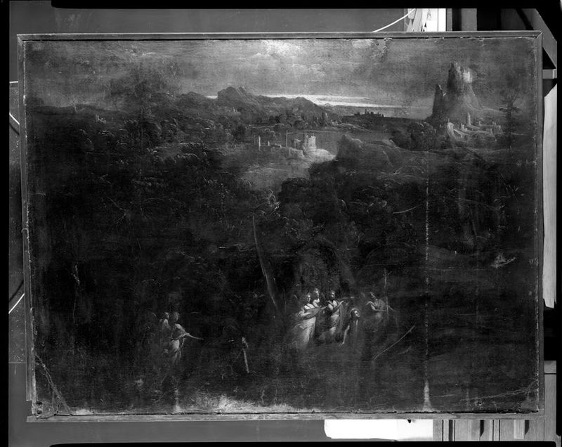 Santa Maria Madalena fazendo penitência no deserto, óleo sobre tela de Giovanni Andrea Donducci