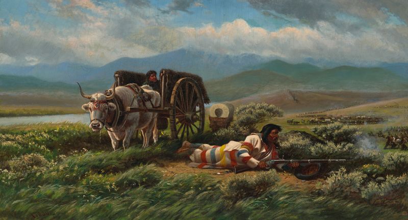 Pintura figurativa a óleo de William de la Montagne Cary, retratando emoção e jogo de luz.