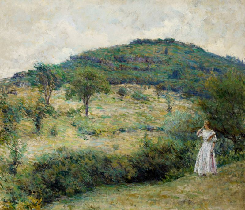 Botanical scene with flowers, by Robert Reid, oil painting