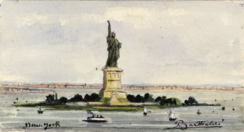 Statue of Liberty by Frédéric Auguste Bartholdi, neoclassicism