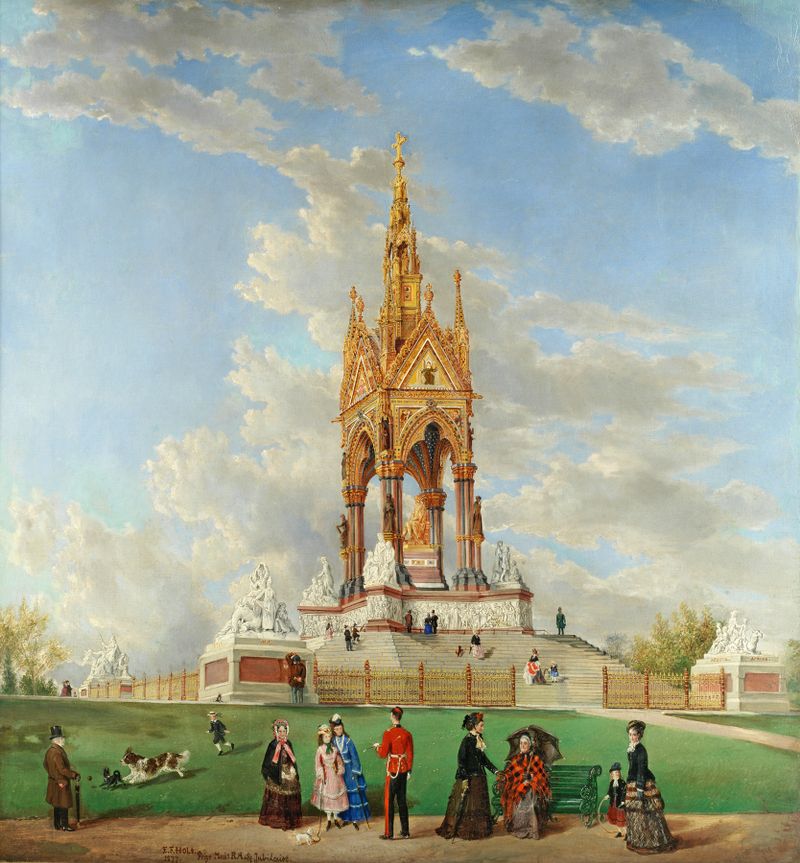 Estátua de mármore do Príncipe Albert por Edwin Frederick Holt