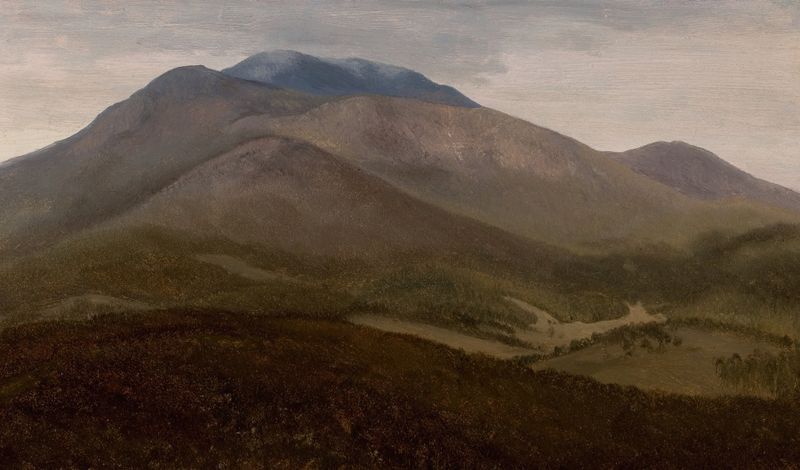 Paisaje de Montañas Blancas, óleo sobre lienzo de Albert Bierstadt