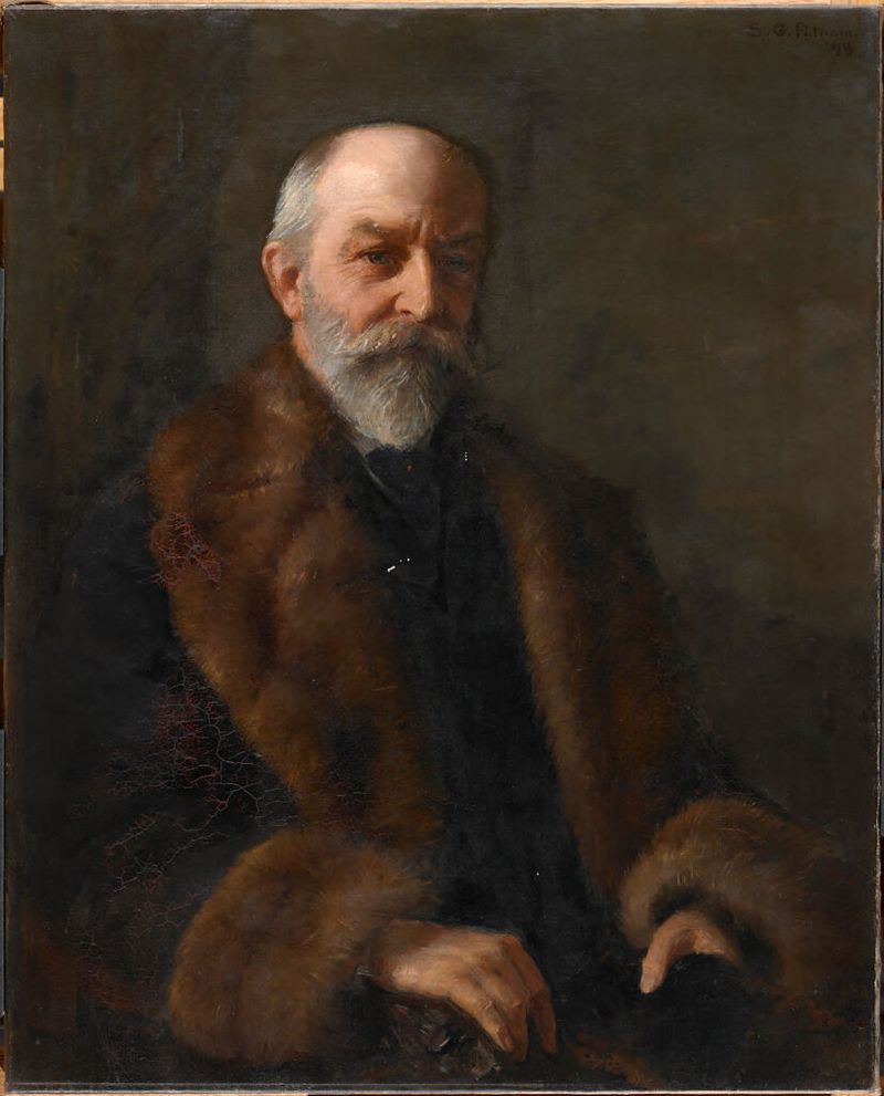 Portrait of Henry Pickering Bowditch, oil on canvas by Sarah Gooll Putnam