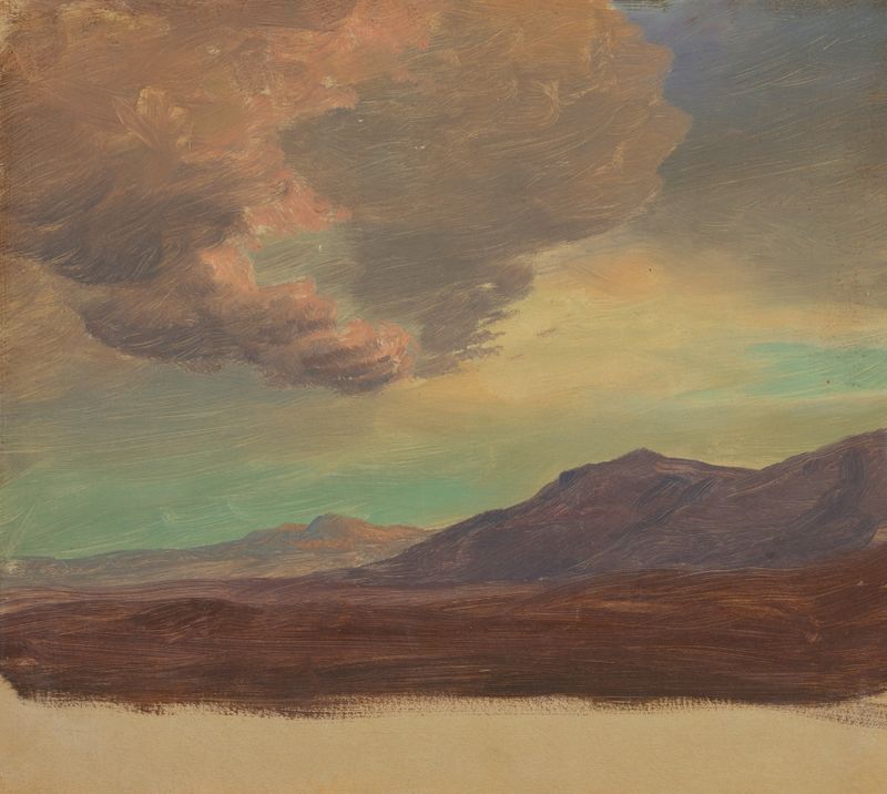 Paisaje cerca de Palestina o Siria, óleo sobre lienzo de Frederic Edwin Church