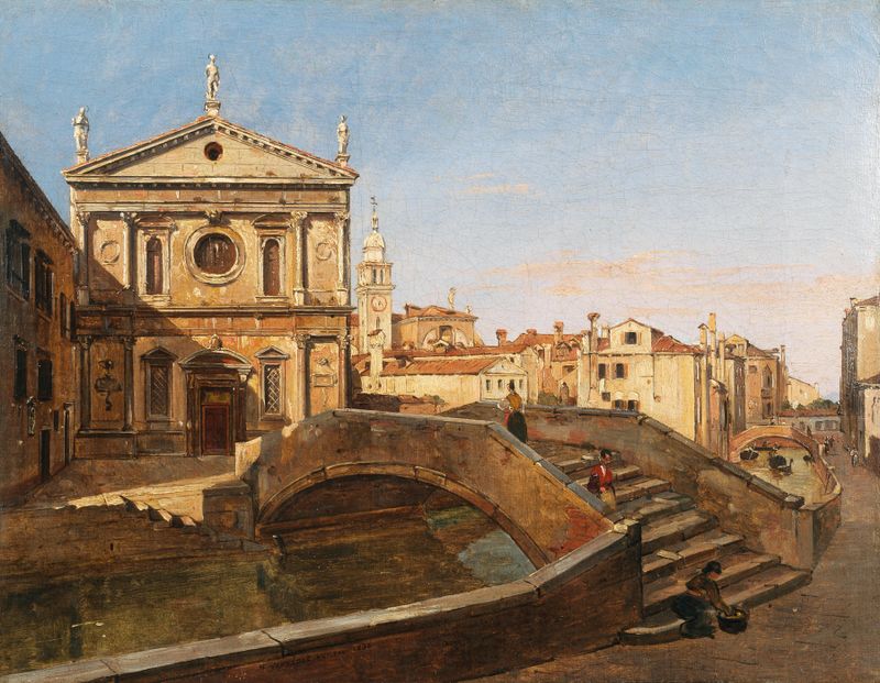 Church of San Sebastiano, oil on canvas by Frans Vervloet